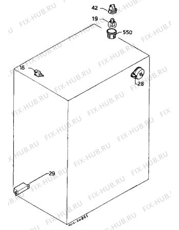 Взрыв-схема плиты (духовки) Zanussi ZC606G - Схема узла Electrical equipment